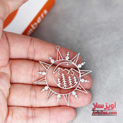 گردنبند ماه و خورشید و طبیعت کد 101552