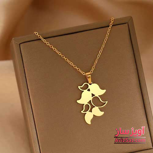 گردنبند برگ کد 101602