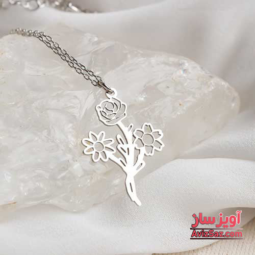 گردنبند دسته گل کد 101675