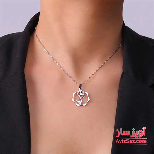 گردنبند گل داوودی کد 101702