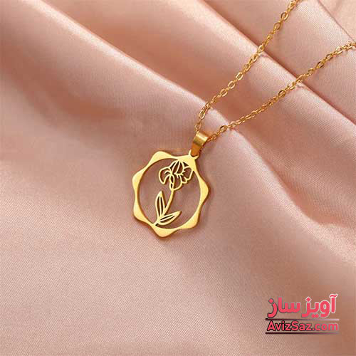 گردنبند گل زنبق کد 101713