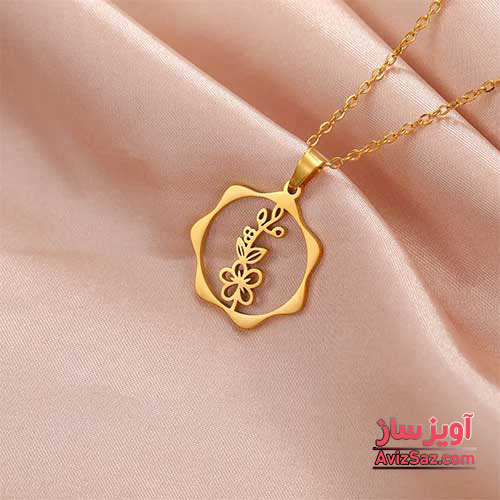 گردنبند گل زالزالک کد 101717