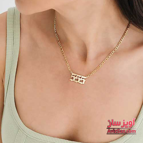 گردنبند عدد ۵۵۵ کد 101756