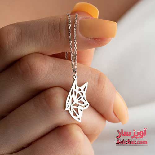 گردنبند گربه هندسی کد 101782