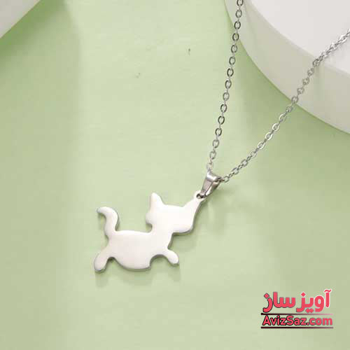 گردنبند گربه فانتزی کد 101801
