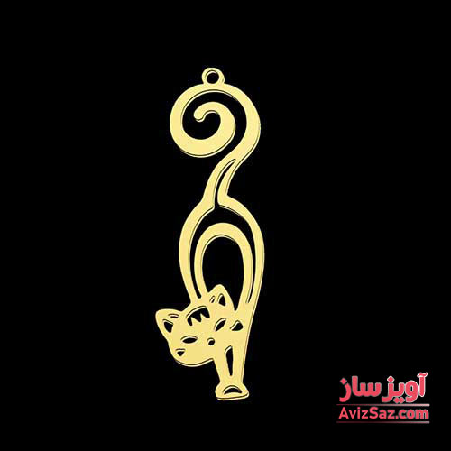 گردنبند گربه فانتزی کد 101802