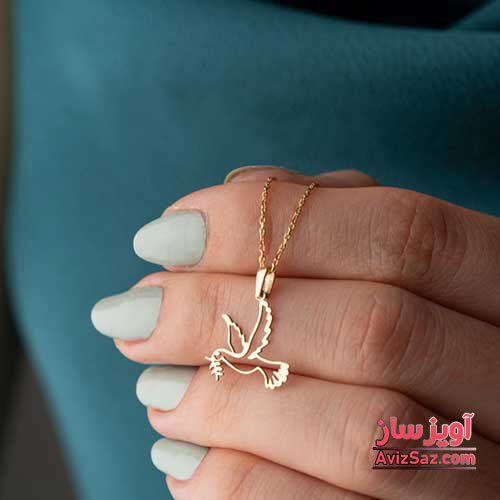 گردنبند کبوتر پرواز کد 101857