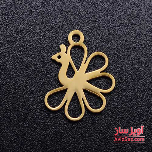 گردنبند پرنده طاووس کد 101885