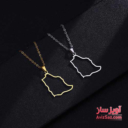 گردنبند نقشه عربستان کد 101925
