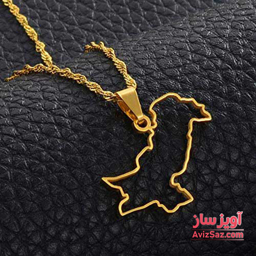 گردنبند نقشه پاکستان کد 101927