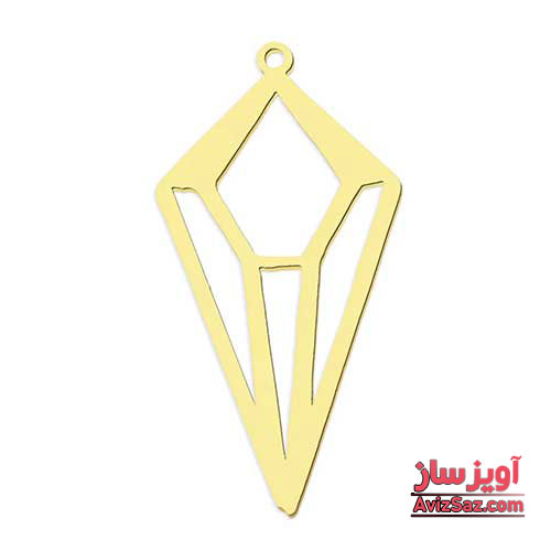 گردنبند الماس هندسی کد 102027