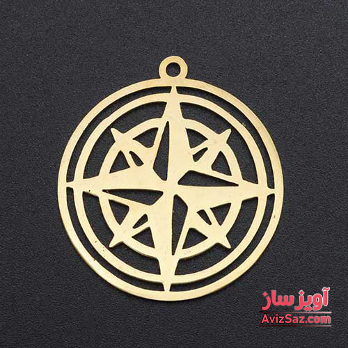 گردنبند قطب نما کد 102034