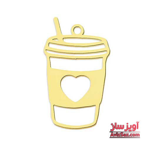 گردنبند لیوان با قلب کد 102040