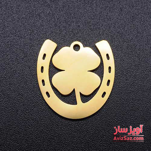 گردنبند نعل و گل شبدر کد 102043