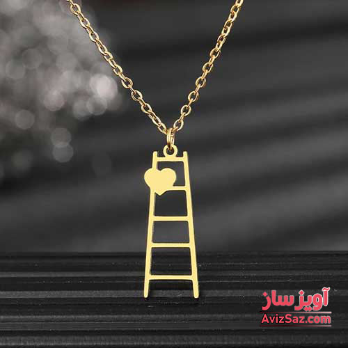 گردنبند نردبان و قلب کد 102045