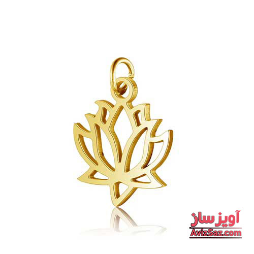 گردنبند گل نیلوفر کد 102134