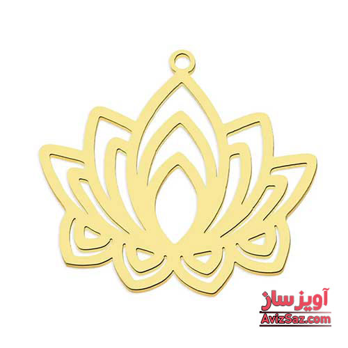 گردنبند گل نیلوفر کد 102138