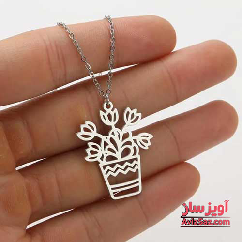 گردنبند گل گلدون کد 102151