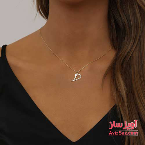 گردنبند حرف انگلیسی D کد 102217
