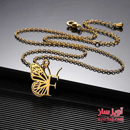 گردنبند حرف انگلیسی F کد 102234