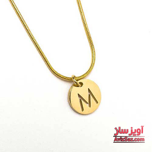 گردنبند حرف انگلیسی M کد 102283