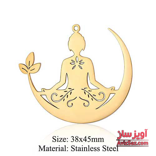 گردنبند یوگا(مدیتیشن) ماه و گل کد 102427