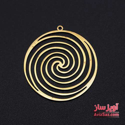 گردنبند دایره مارپیچ کد 102446