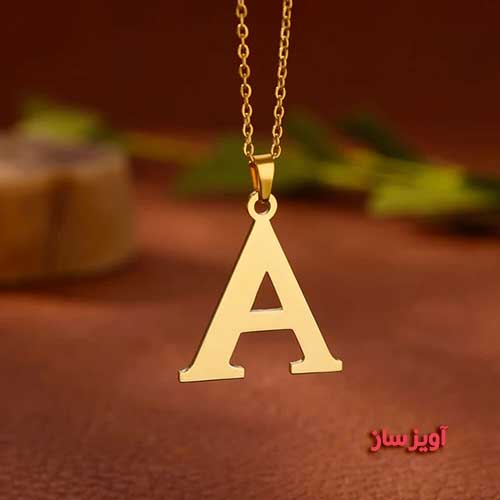 گردنبند حرف انگلیسی A کد 102495