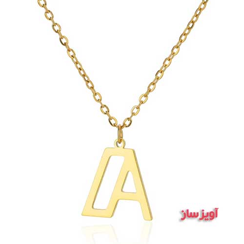 گردنبند حرف انگلیسی A کد 102497