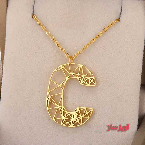 گردنبند حرف انگلیسی C کد 102551