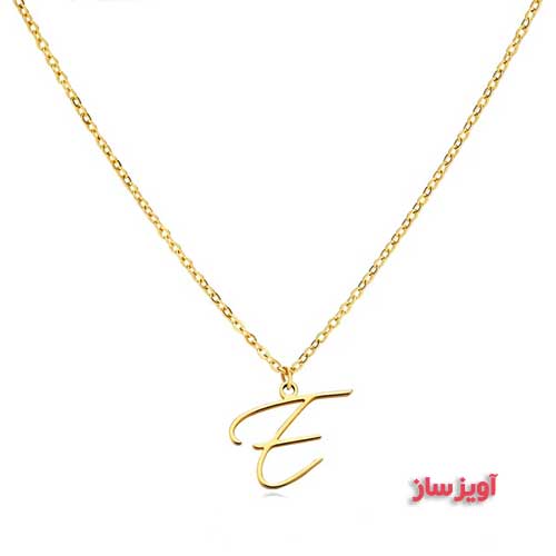 گردنبند حرف انگلیسی E کد 102605