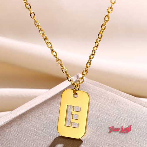 گردنبند حرف انگلیسی E کد 102622