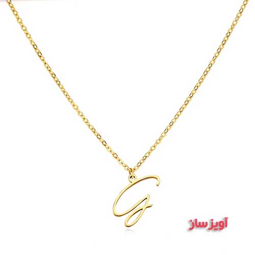 گردنبند حرف انگلیسی G کد 102661