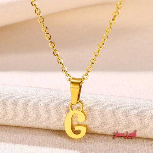 گردنبند حرف انگلیسی G کد 102664