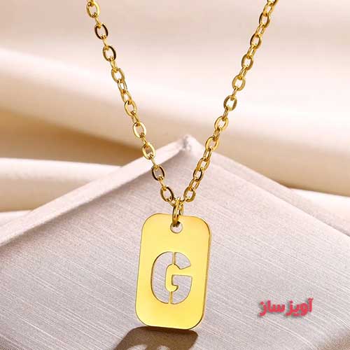 گردنبند حرف انگلیسی G کد 102670