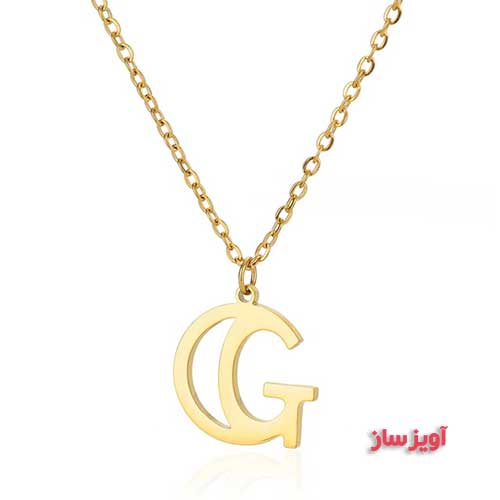 گردنبند حرف انگلیسی G کد 102679