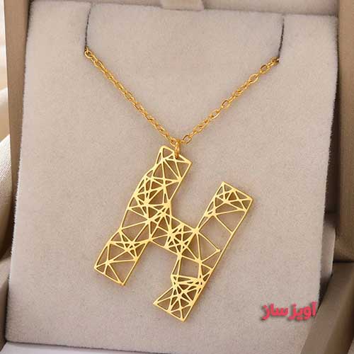 گردنبند حرف انگلیسی H کد 102694