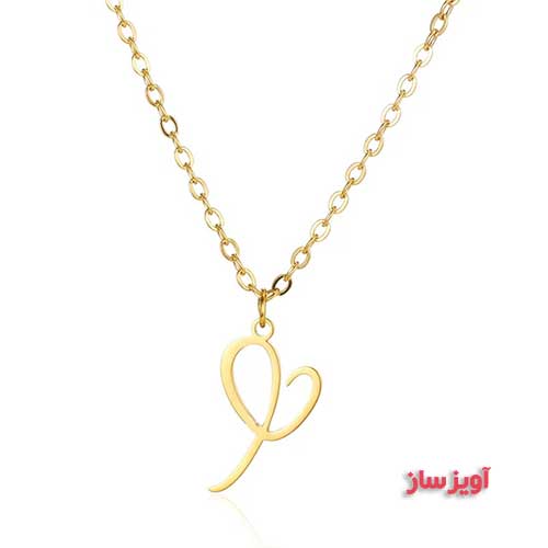 گردنبند حرف انگلیسی J طرح قلب کد 102749