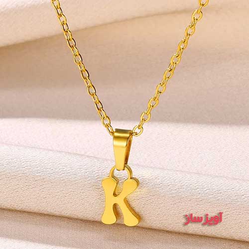 گردنبند حرف انگلیسی K کد 102775
