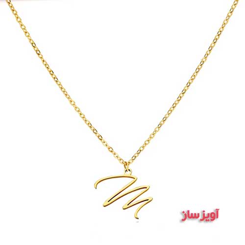 گردنبند حرف انگلیسی M کد 102834