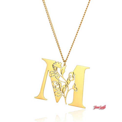 گردنبند حرف انگلیسی M کد 102855