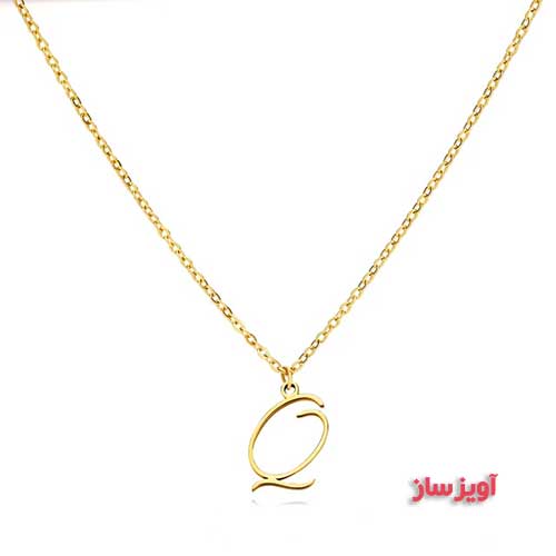گردنبند حرف انگلیسی Q کد 102951