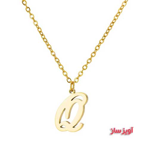 گردنبند حرف انگلیسی Q کد 102954