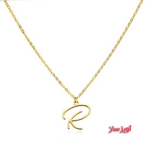 گردنبند حرف انگلیسی R کد 102980