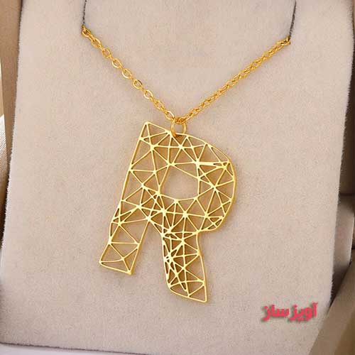گردنبند حرف انگلیسی R کد 102990