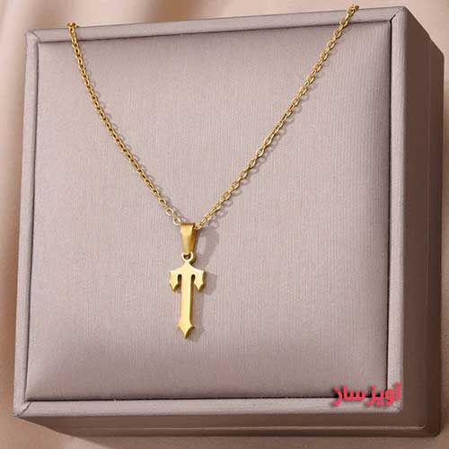 گردنبند حرف انگلیسی T کد 103043