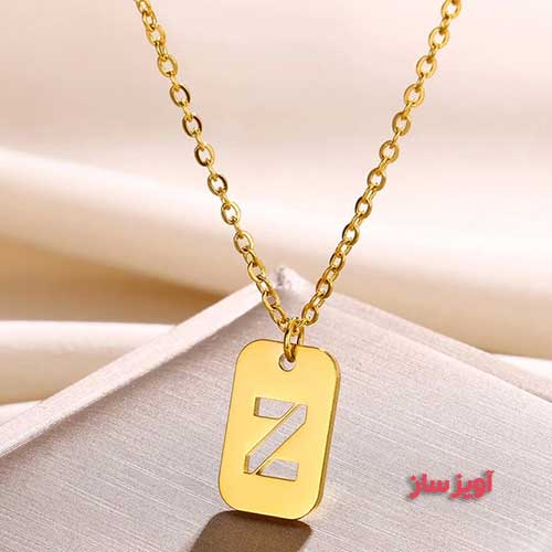 گردنبند حرف انگلیسی Z کد 103234