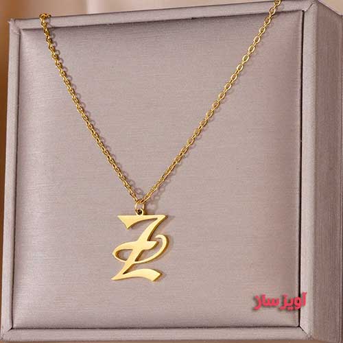 گردنبند حرف انگلیسی Z کد 103235