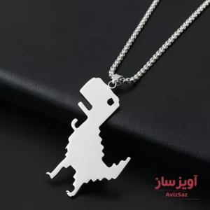 گردنبند دایناسور کروم کد 100084