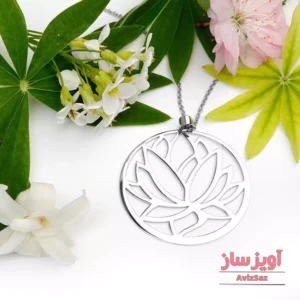 گردنبند گل نیلوفر کد 100175